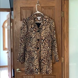 Cheetah Print Raincoat